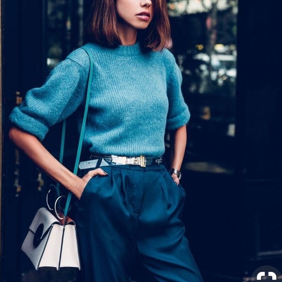 Nordstrom Sweaters - Turquoise teal blue thick knitted sweater